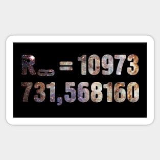 Atomic physics - Rydberg constant Sticker